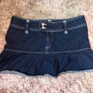 Urban Outfitters BDG Ruffle Skirt Denim